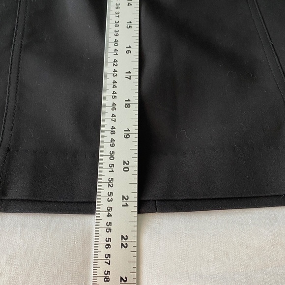 Alfani Women's Black Straight Skirt Mini Size 8 Zipper Pockets Pencil‎ Stretch - Picture 10 of 12
